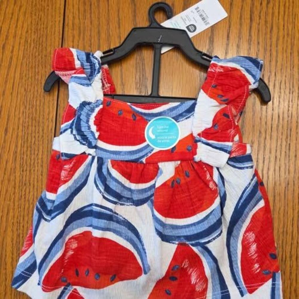 Carters 0-3 months watermelon summer baby outfit